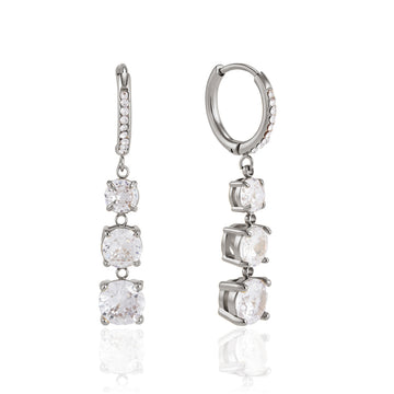 Ivy Silver Huggie Earrings