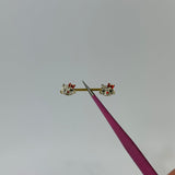 Gold Red Hello Kitty Nipple Bars