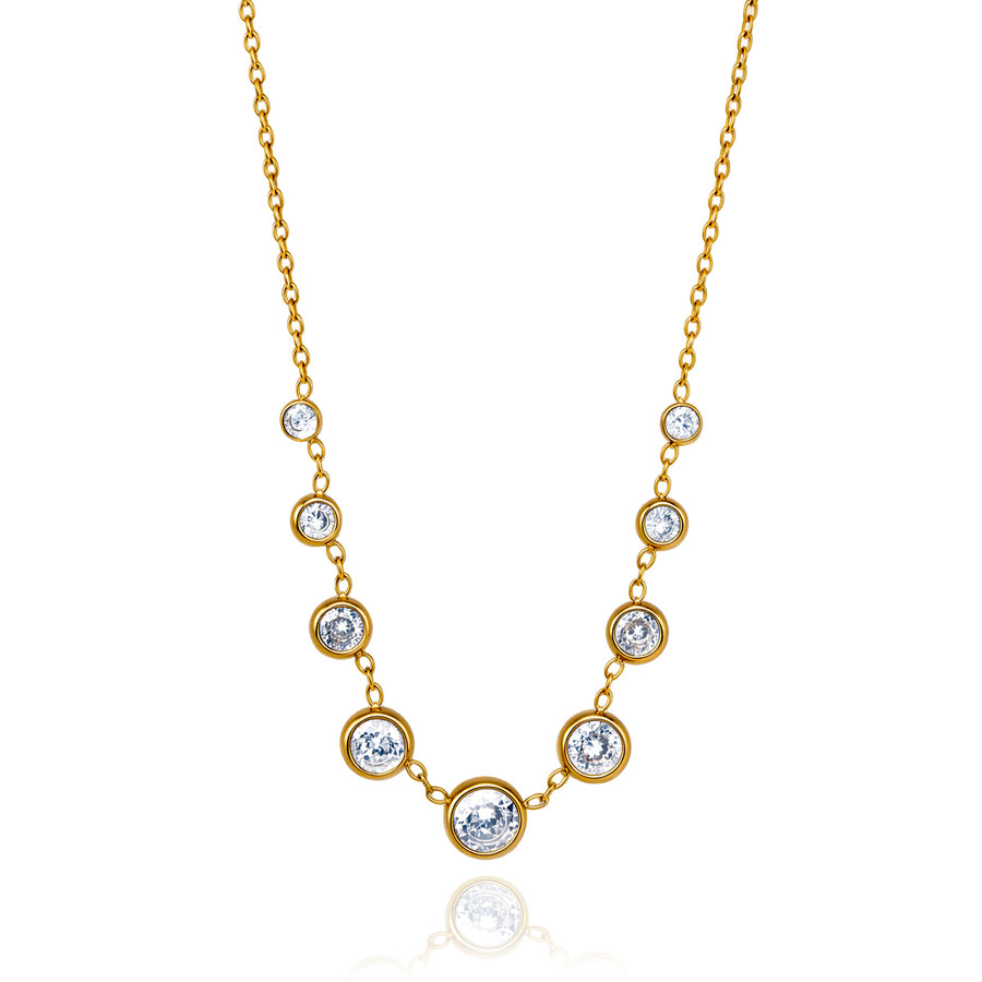 Lola Gold Gemstone Necklace