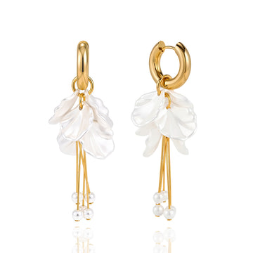 Martha Pearl Hoop Earrings