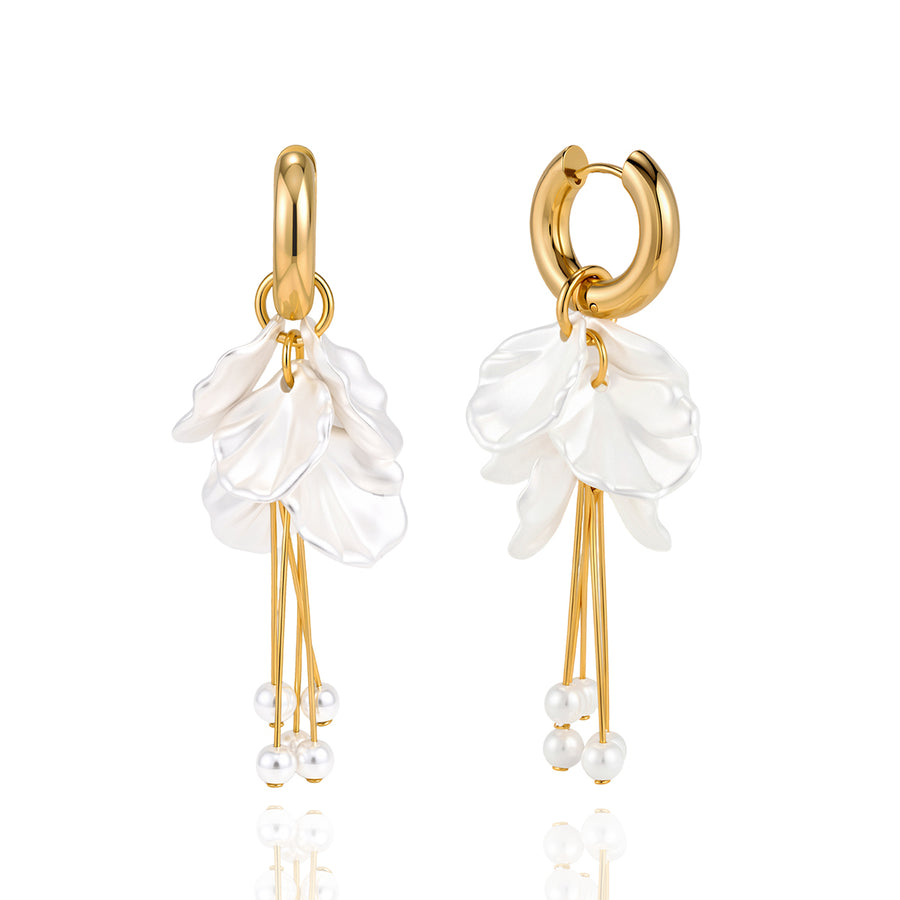 Martha Pearl Hoop Earrings