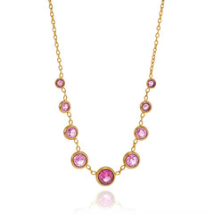 Lola Pink Gemstone Necklace
