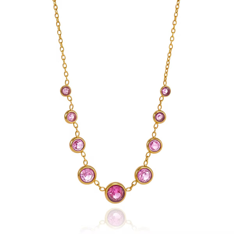 Lola Pink Gemstone Necklace