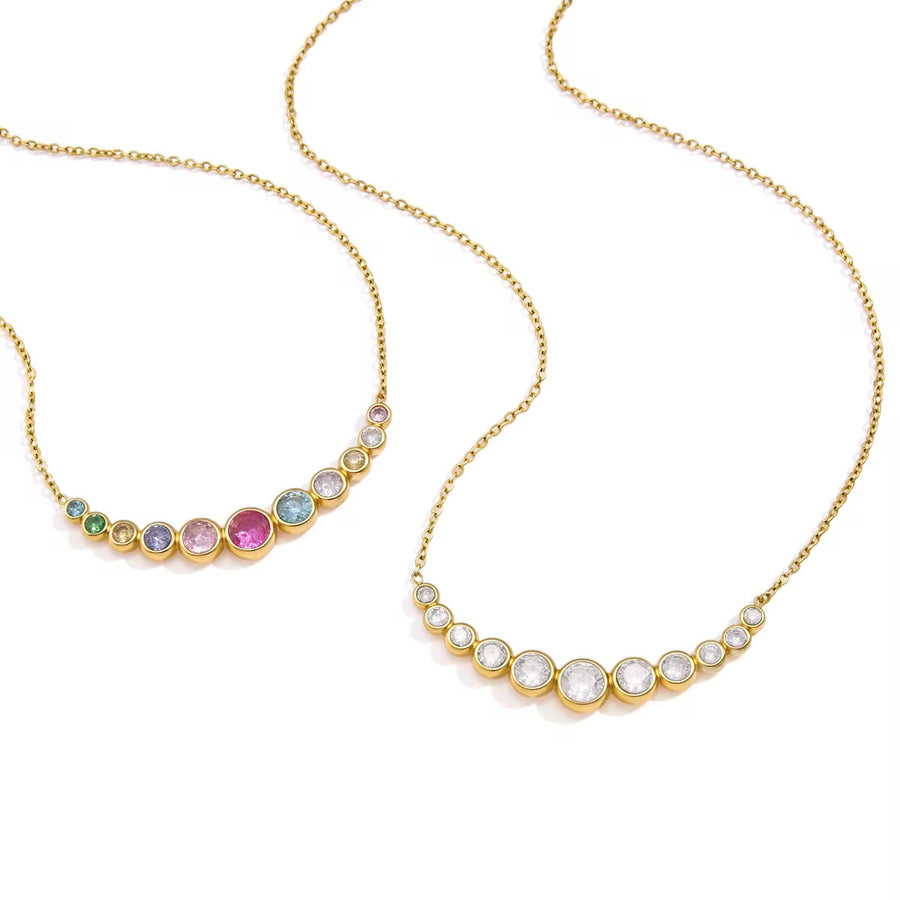 Ivy Rainbow Gemstone Necklace