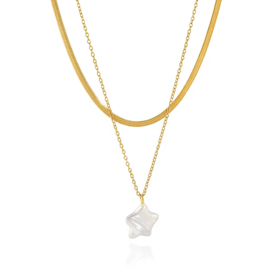 Starlight Layered Gold Necklace
