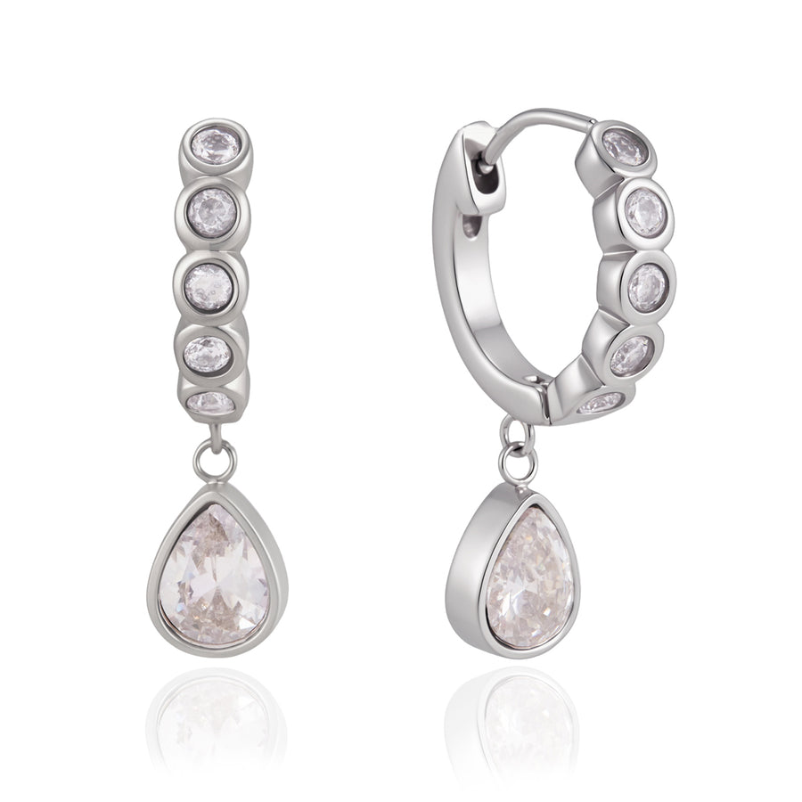Nova Silver Huggie Earrings