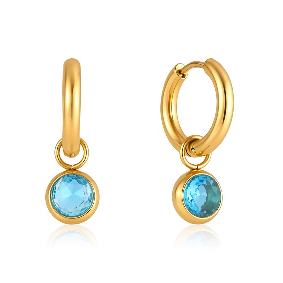 Lola Blue Huggie Earrings