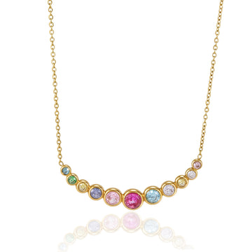 Ivy Rainbow Gemstone Necklace