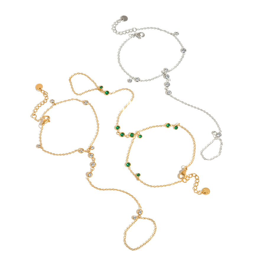 Nelly Green Hand Chain