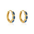 Maya Blue Huggie Earrings
