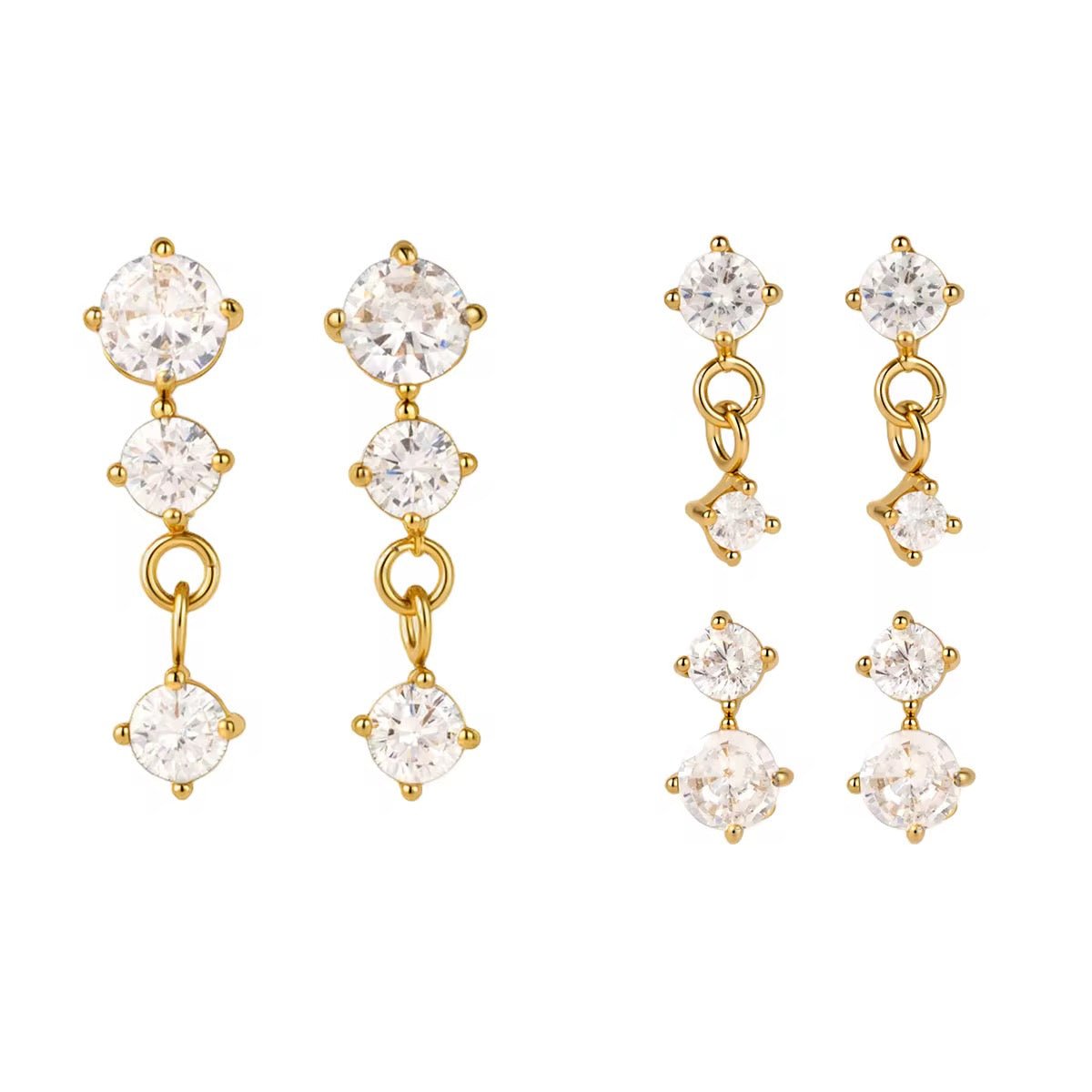 Aliya Stud Earring Stack - ILLUSIVE JEWELS