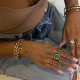 Allie Gold Bangle - ILLUSIVE JEWELS