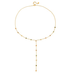 Alora Dangling Gemstone Necklace - ILLUSIVE JEWELS USA
