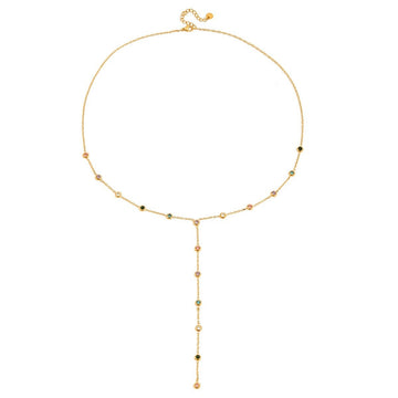 Alora Dangling Gemstone Necklace