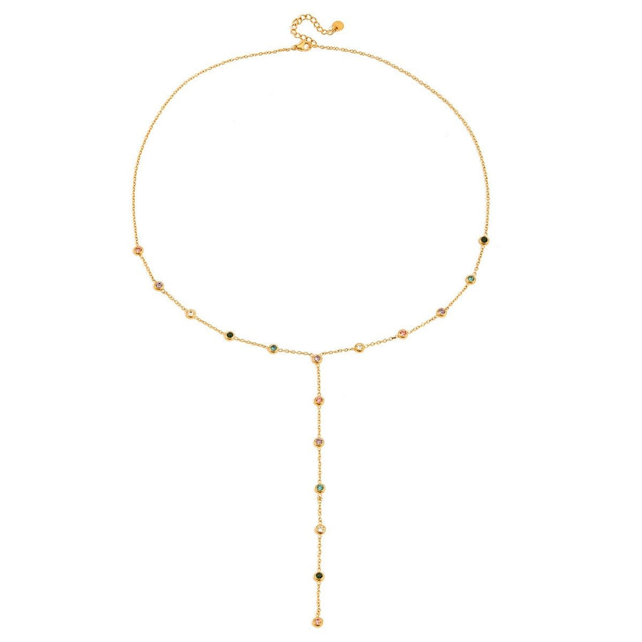 Alora Dangling Gemstone Necklace