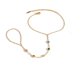 Alvie Gold Hand Chain - ILLUSIVE JEWELS USA