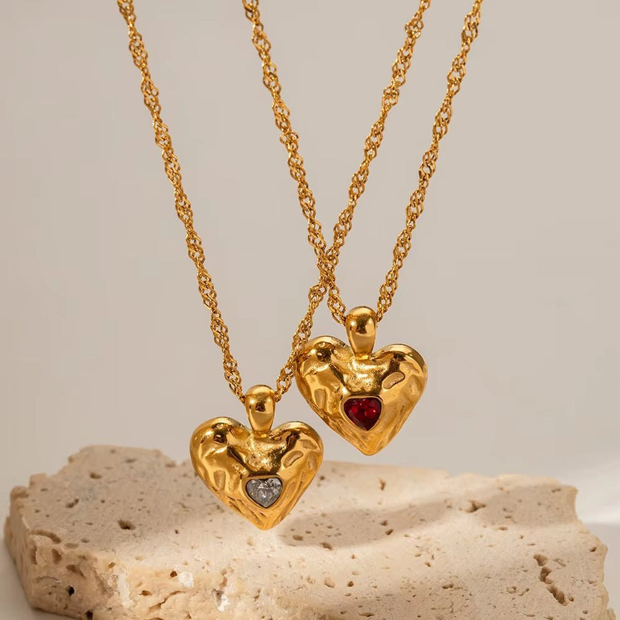 Amor Gold Heart Necklace