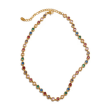 Angel Gemstone Colourful Gold Necklace - ILLUSIVE JEWELS