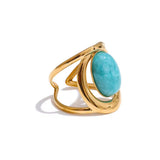 Apatite Chunky Ring - ILLUSIVE JEWELS