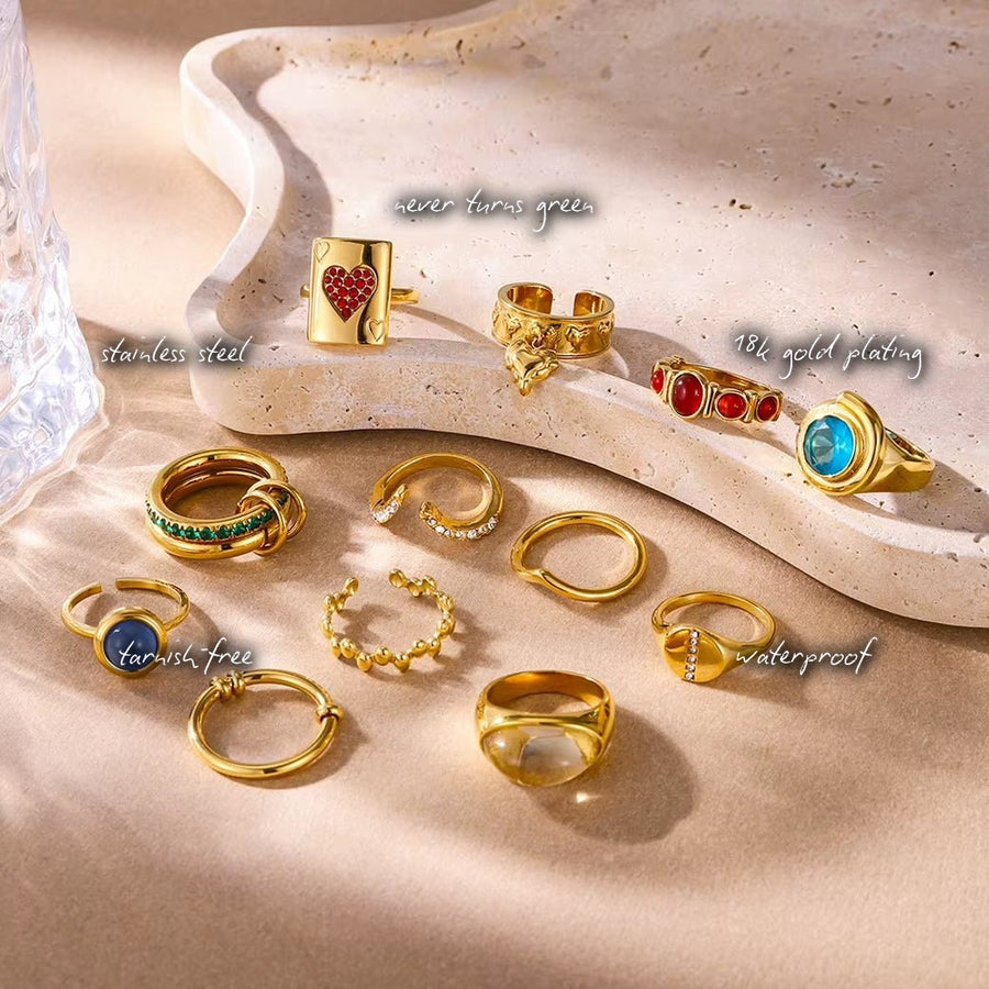 Asha Gold Ring — features
