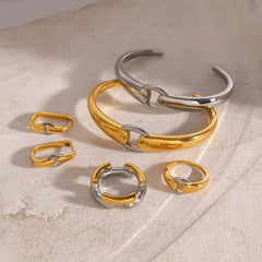 Avery Mixed Metal Ring - ILLUSIVE JEWELS USA