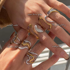 Avery Mixed Metal Ring — features