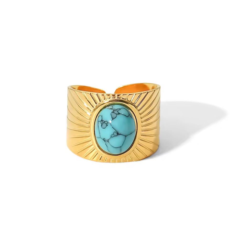 Blue Tiger Eye Ring - ILLUSIVE JEWELS