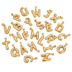 Bubble Letter Initial Necklace - ILLUSIVE JEWELS USA
