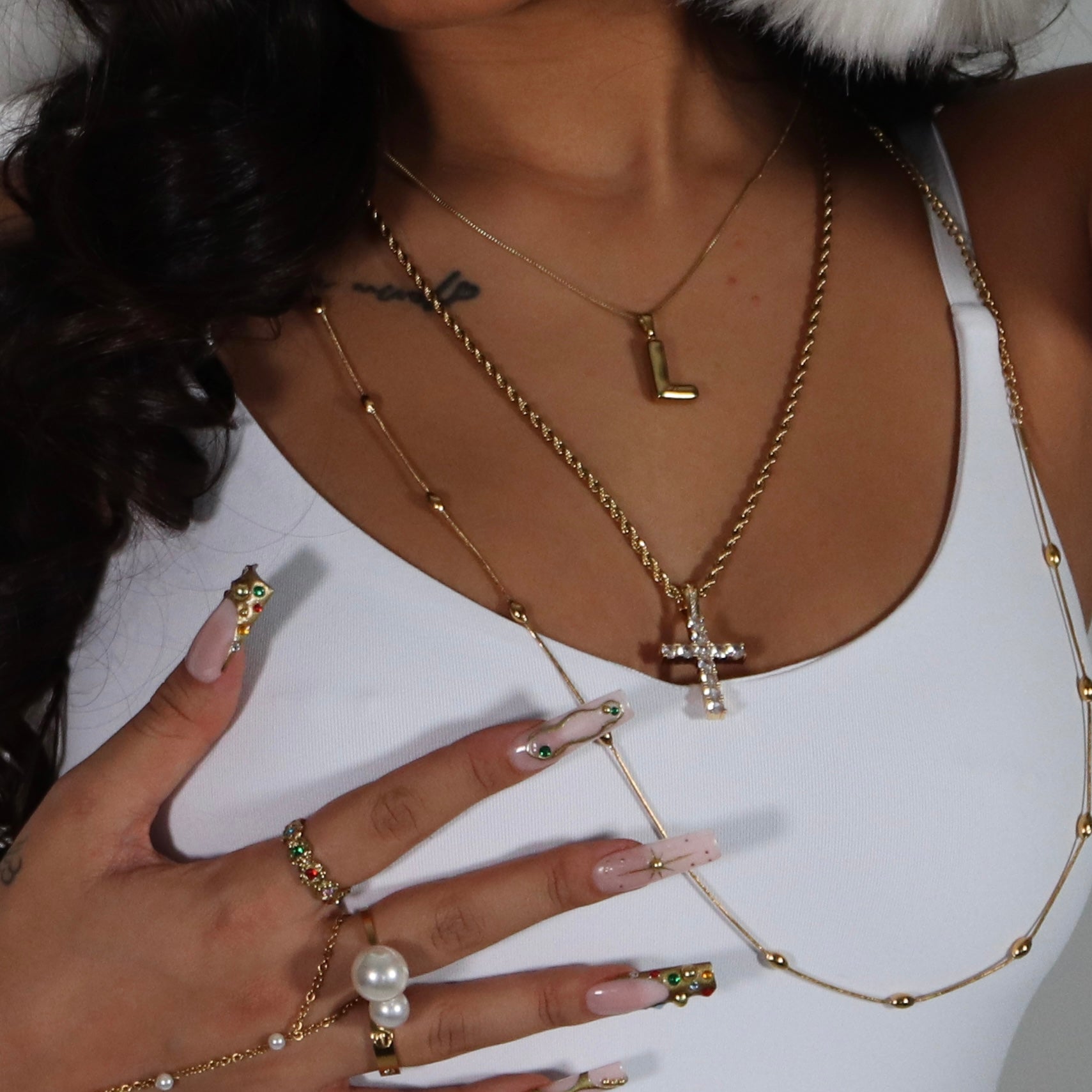 Bubble Letter Initial Necklace - ILLUSIVE JEWELS
