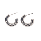 Celeste Silver Hoops - ILLUSIVE JEWELS