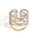Clara Mixed Metal Ring - ILLUSIVE JEWELS