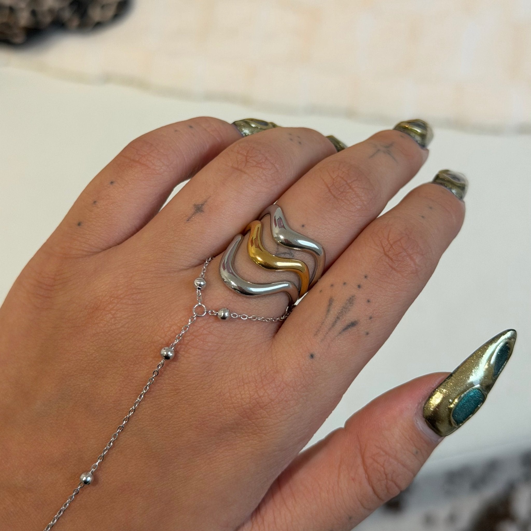 Cleo Mixed Metal Ring - ILLUSIVE JEWELS