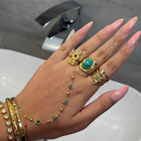 Colourful Cross Ring - ILLUSIVE JEWELS