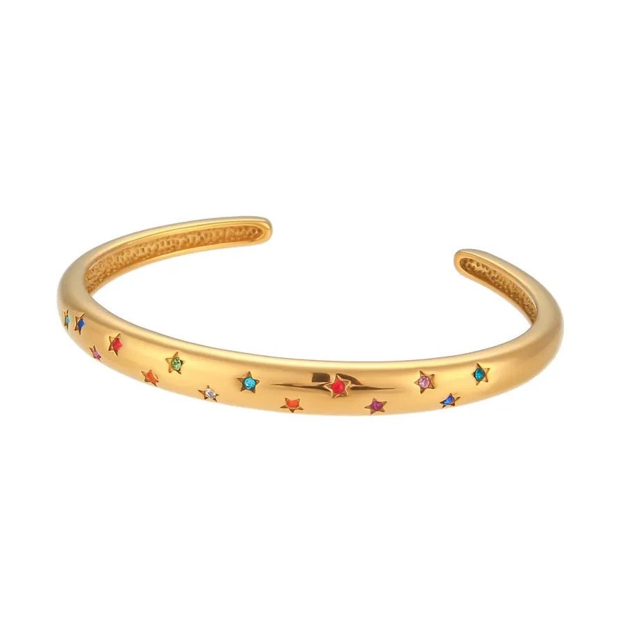 Colourful Selene Star Bangle - ILLUSIVE JEWELS