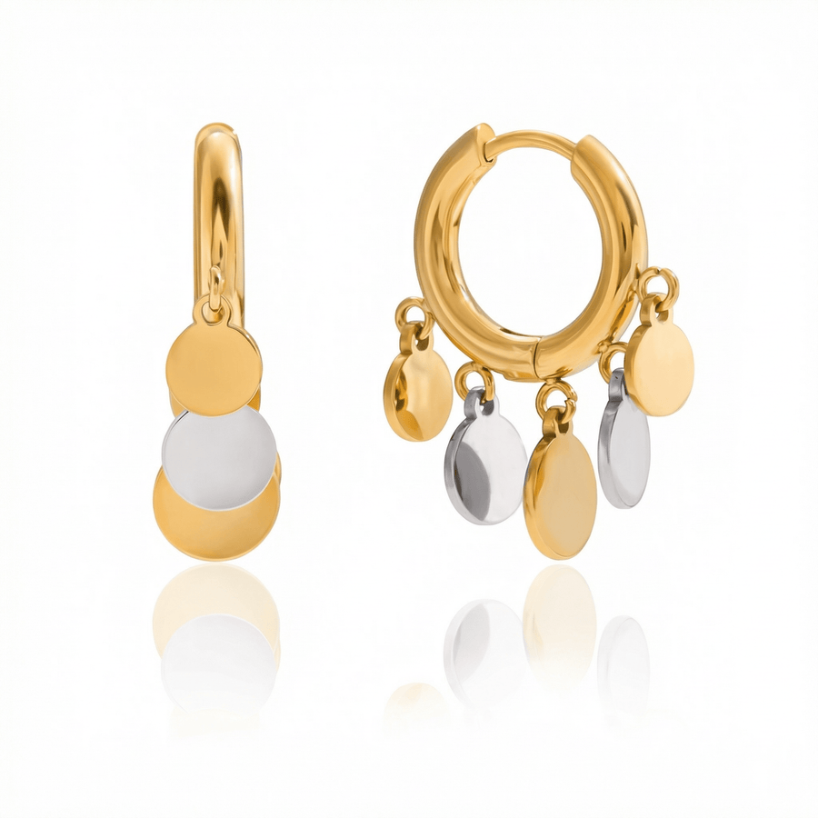 Dangle Coin Earrings