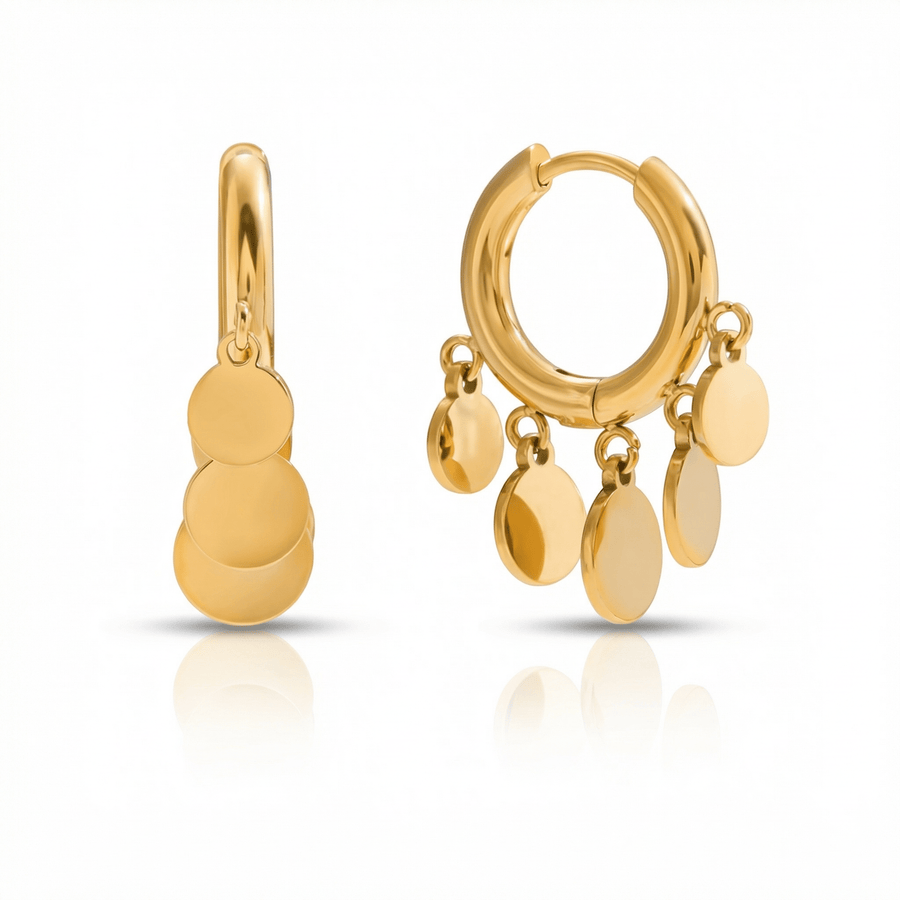 Dangle Coin Earrings