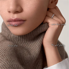 Elina Slim Gold Ring — features