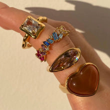 Esme Pink Heart Ring