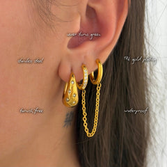 Esme Stack It Huggie Earrings — features