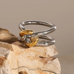 Gia Link Ring - ILLUSIVE JEWELS USA