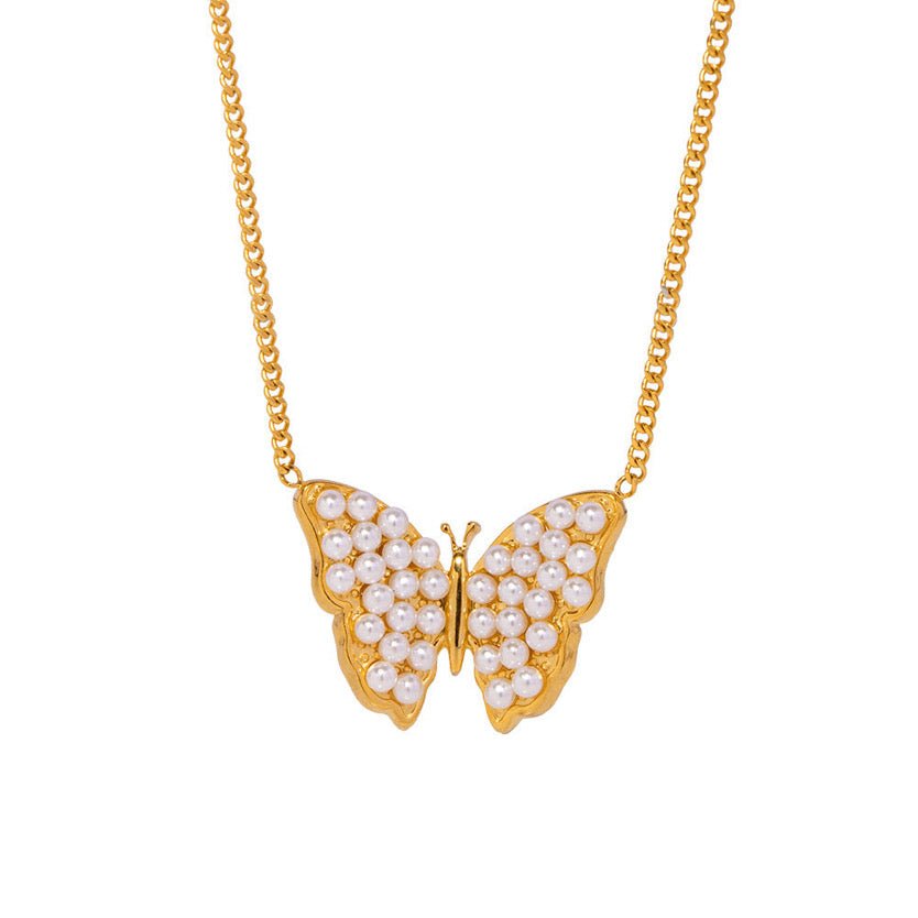 Gold Butterfly Necklace - ILLUSIVE JEWELS