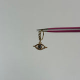 Gold Evil Eye Nose Ring - ILLUSIVE JEWELS