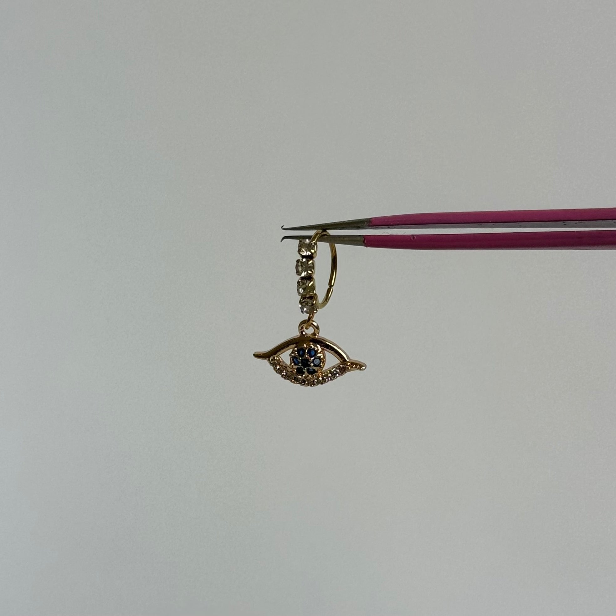 Gold Evil Eye Nose Ring - ILLUSIVE JEWELS