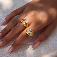 Gold Gem Ring