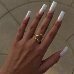 Gold Geometric Ring - ILLUSIVE JEWELS USA