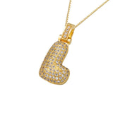 Gold Icy Bubble Letter Initial Necklace - ILLUSIVE JEWELS