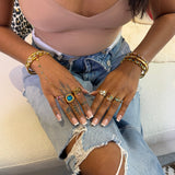Gold Nova Chunky Ring - ILLUSIVE JEWELS