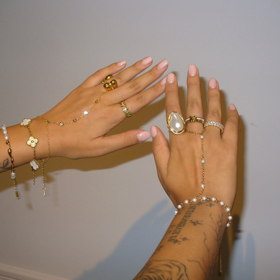 Gold Pearl Ring