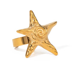Gold Sable Starfish Ring - ILLUSIVE JEWELS USA