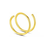 Gold Spiral Nose Ring - ILLUSIVE JEWELS